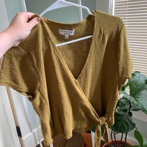 Madewell faux wrap top